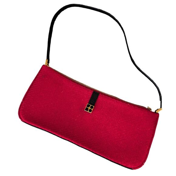 Vintage Kate Spade New York Red Y2K Mini Bag- Made in Italy- RARE - Picture 1 of 6